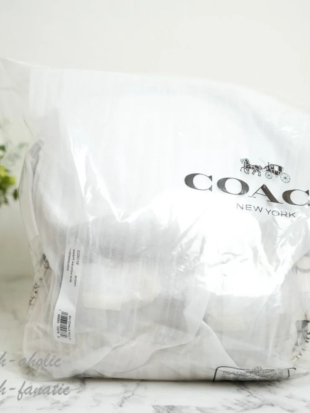 Coach CDC12 Ashton Shoulder Bag With Newspaper Print in Pebbled Leather *SEALED* - Picture 10 of 14